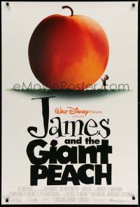 1w422 JAMES & THE GIANT PEACH 1sh '96 Walt Disney stop-motion fantasy peach cartoon!