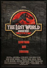 1w433 JURASSIC PARK 2 DS 1sh '96 The Lost World, something has survived!