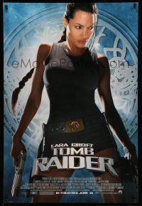 1w453 LARA CROFT TOMB RAIDER advance 1sh '01 sexy Angelina Jolie, from adventure video game!
