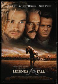 1w469 LEGENDS OF THE FALL 1sh '94 Brad Pitt, Anthony Hopkins, Aidan Quinn!