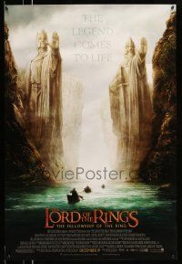 1w488 LORD OF THE RINGS: THE FELLOWSHIP OF THE RING advance DS 1sh '01 J.R.R. Tolkien, Argonath!