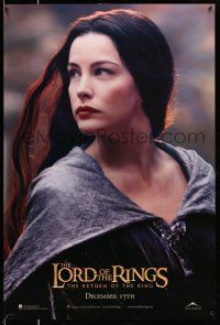 1w492 LORD OF THE RINGS: THE RETURN OF THE KING teaser DS int'l 1sh '03 sexy Liv Tyler as Arwen!