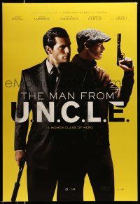 1w512 MAN FROM U.N.C.L.E. teaser DS 1sh '15 Guy Ritchie, Henry Cavill and Armie Hammer!