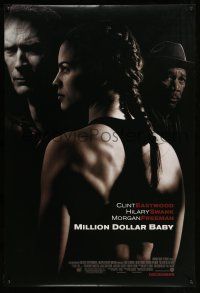 1w534 MILLION DOLLAR BABY advance DS 1sh '04 Clint Eastwood, boxer Hilary Swank, Freeman!