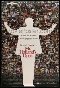 1w547 MR. HOLLAND'S OPUS DS 1sh '95 Richard Dreyfuss, wonderful collage of scenes from the movie!