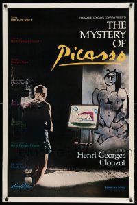 1w555 MYSTERY OF PICASSO 1sh R86 Le Mystere Picasso, Henri-Georges Clouzot & Pablo!