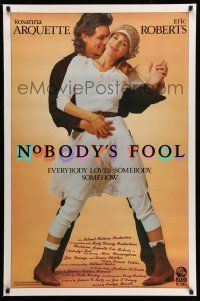 1w570 NOBODY'S FOOL 1sh '86 Rosanna Arquette dancing with Eric Roberts!