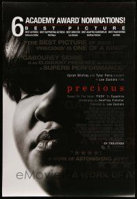 1w619 PRECIOUS reviews DS 1sh '09 art of abused woman-child Gabourey Sidibe, Best Picture nominee!