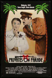 1w625 PRIVATES ON PARADE 1sh '83 John Cleese, Denis Quilley, Patrick Pearson, English comedy!