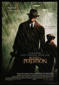 1w659 ROAD TO PERDITION DS 1sh '02 Mendes directed, Tom Hanks, Paul Newman, Jude Law!