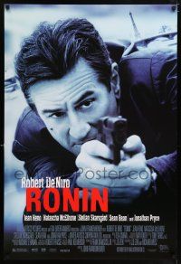 1w670 RONIN DS 1sh '98 cool image of Robert De Niro w/pistol, anyone is an enemy for a price!