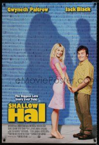1w697 SHALLOW HAL style A DS 1sh '01 Jack Black, Gwyneth Paltrow, the Farrelly Brothers!