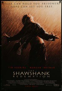 1w698 SHAWSHANK REDEMPTION advance 1sh '94 Tim Robbins, Morgan Freeman, written by Stephen King!