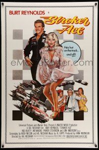 1w749 STROKER ACE 1sh '83 car racing art of Burt Reynolds & sexy Loni Anderson by Drew Struzan!