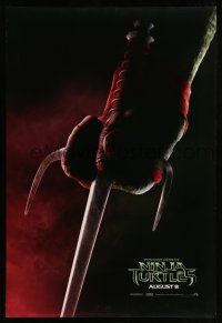 1w763 TEENAGE MUTANT NINJA TURTLES teaser DS 1sh '14 sci-fi fantasy martial arts, Raphael!