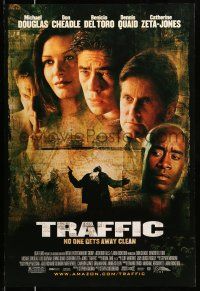 1w791 TRAFFIC DS 1sh '00 directed by Steven Soderbergh, Benicio Del Toro, drug smuggling!