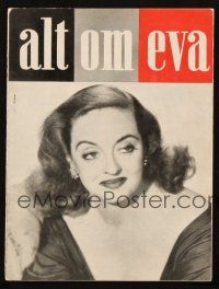 1x218 ALL ABOUT EVE Danish program '51 Bette Davis, Joseph L. Mankiewicz classic, different!