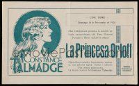 1x133 DUCHESS OF BUFFALO horizontal Uruguayan herald '26 artwork of beautiful Constance Talmadge!