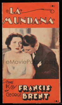 1x143 KEYHOLE Uruguayan herald '33 sexy Kay Francis & private eye George Brent, different images!