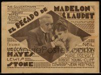 1x177 SIN OF MADELON CLAUDET Uruguayan herald '31 Helen Hayes in her Oscar winning performance!