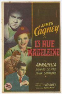 1x435 13 RUE MADELEINE Spanish herald '48 James Cagney, Annabella, Richard Conte, different!