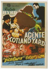1x478 BLAKE OF SCOTLAND YARD part 3 Spanish herald '47 Ralph Byrd, serial, different art!