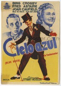 1x482 BLUE SKIES art style Spanish herald '46 Fred Astaire, Bing Crosby, Joan Caulfield, Arago art!