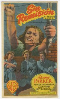 1x494 CAGED Spanish herald '51 different image of Eleanor Parker & women in prison!