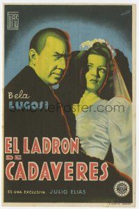 1x523 CORPSE VANISHES Spanish herald '42 different art of Bela Lugosi & Luana Walters by Fernandez!
