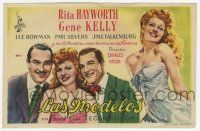 1x524 COVER GIRL Spanish herald '48 great different art of Rita Hayworth, Gene Kelly & Lee Bowman!