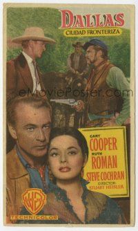 1x528 DALLAS Spanish herald '51 different image of Gary Cooper & Ruth Roman in Texas!