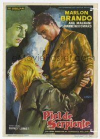 1x568 FUGITIVE KIND Spanish herald '64 different Peris art of Marlon Brando & Joanne Woodward!