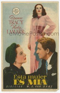 1x611 I TAKE THIS WOMAN Spanish herald '39 different image of sexy Hedy Lamarr & Spencer Tracy!