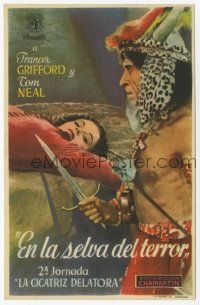1x628 JUNGLE GIRL part 2 Spanish herald '45 Frances Gifford, Edgar Rice Burroughs, serial!