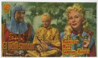 1x635 KING RICHARD & THE CRUSADERS Spanish herald '55 Rex Harrison, Virginia Mayo, George Sanders