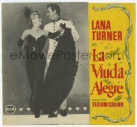 1x680 MERRY WIDOW 4pg Spanish herald '54 different images of sexy Lana Turner & Fernando Lamas!