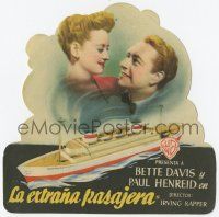 1x704 NOW, VOYAGER die-cut Spanish herald '48 Bette Davis, Paul Henreid, different ship image!