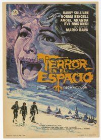 1x715 PLANET OF THE VAMPIRES Spanish herald '66 Mario Bava sci-fi/horror, different Mataix art!