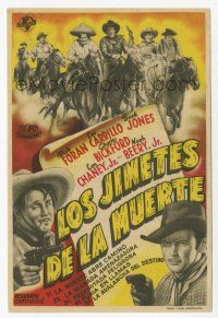 1x735 RIDERS OF DEATH VALLEY part 1 Spanish herald '47 Dick Foran, different cowboy art!
