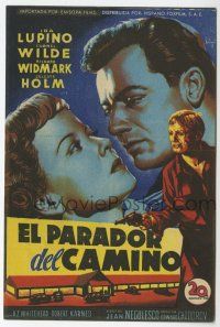 1x740 ROAD HOUSE Spanish herald '48 different Soligo art of Ida Lupino & Cornel Wilde!
