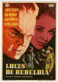 1x764 SHAKE HANDS WITH THE DEVIL Spanish herald '60 James Cagney, Dana Wynter, different MCP art!