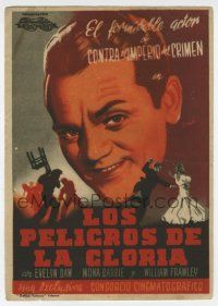 1x779 SOMETHING TO SING ABOUT Spanish herald '42 great different art of James Cagney by Ramon!