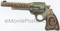 1x849 WESTERNER die-cut Spanish herald '40 best different art of Gary Cooper in gun handle!
