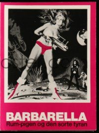 1x226 BARBARELLA Danish program '68 different images of sexy Jane Fonda, Roger Vadim sci-fi!
