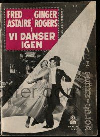 1x227 BARKLEYS OF BROADWAY Danish program '50 different images of Fred Astaire & Ginger Rogers!