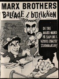 1x233 BIG STORE Danish program R64 Marx Brothers, Groucho, Harpo & Chico, cool different art!