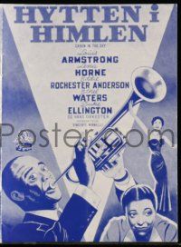 1x243 CABIN IN THE SKY Danish program '59 Louis Armstrong, Lena Horne, Ethel Waters, different art!