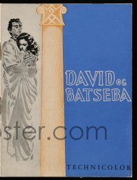 1x259 DAVID & BATHSHEBA Danish program '52 different images of Gregory Peck & sexy Susan Hayward!