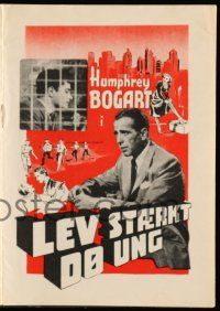 1x311 KNOCK ON ANY DOOR Danish program '49 different images of Humphrey Bogart, Nicholas Ray!