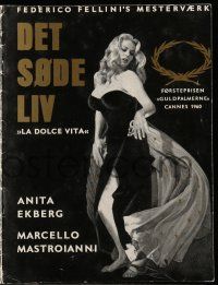 1x312 LA DOLCE VITA Danish program '60 Federico Fellini, different images of sexy Anita Ekberg!